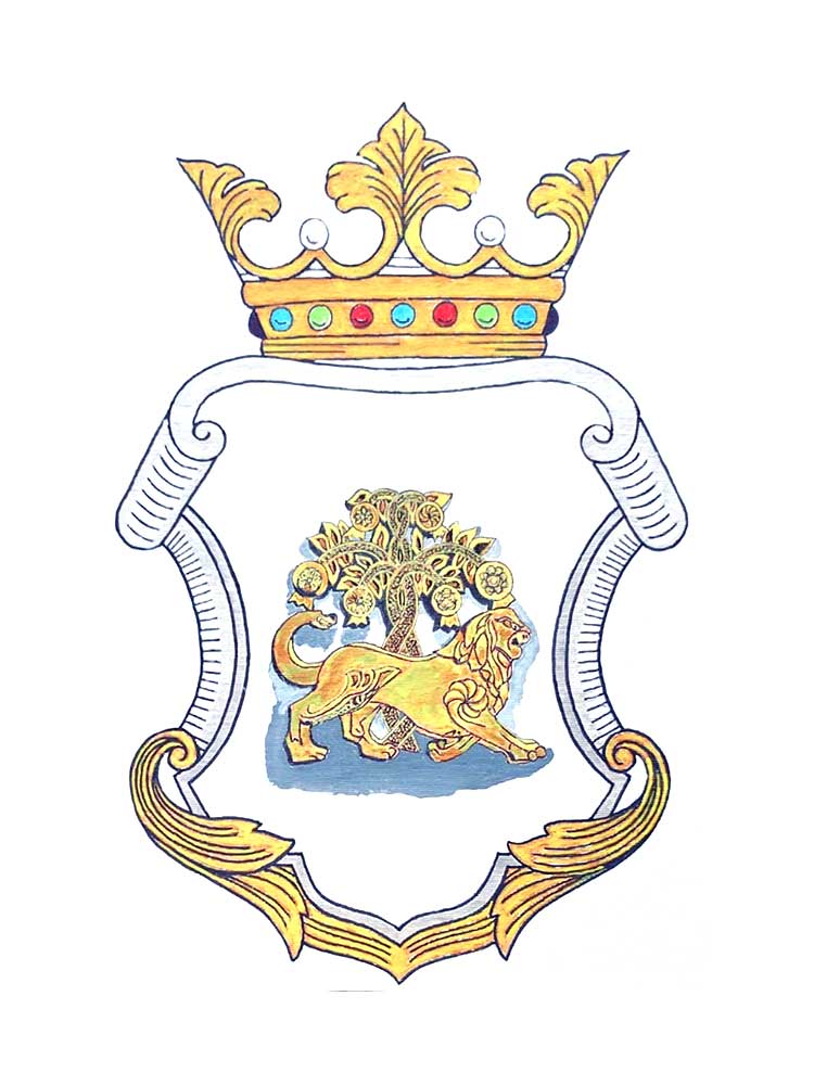 Heraldic emblem illustration